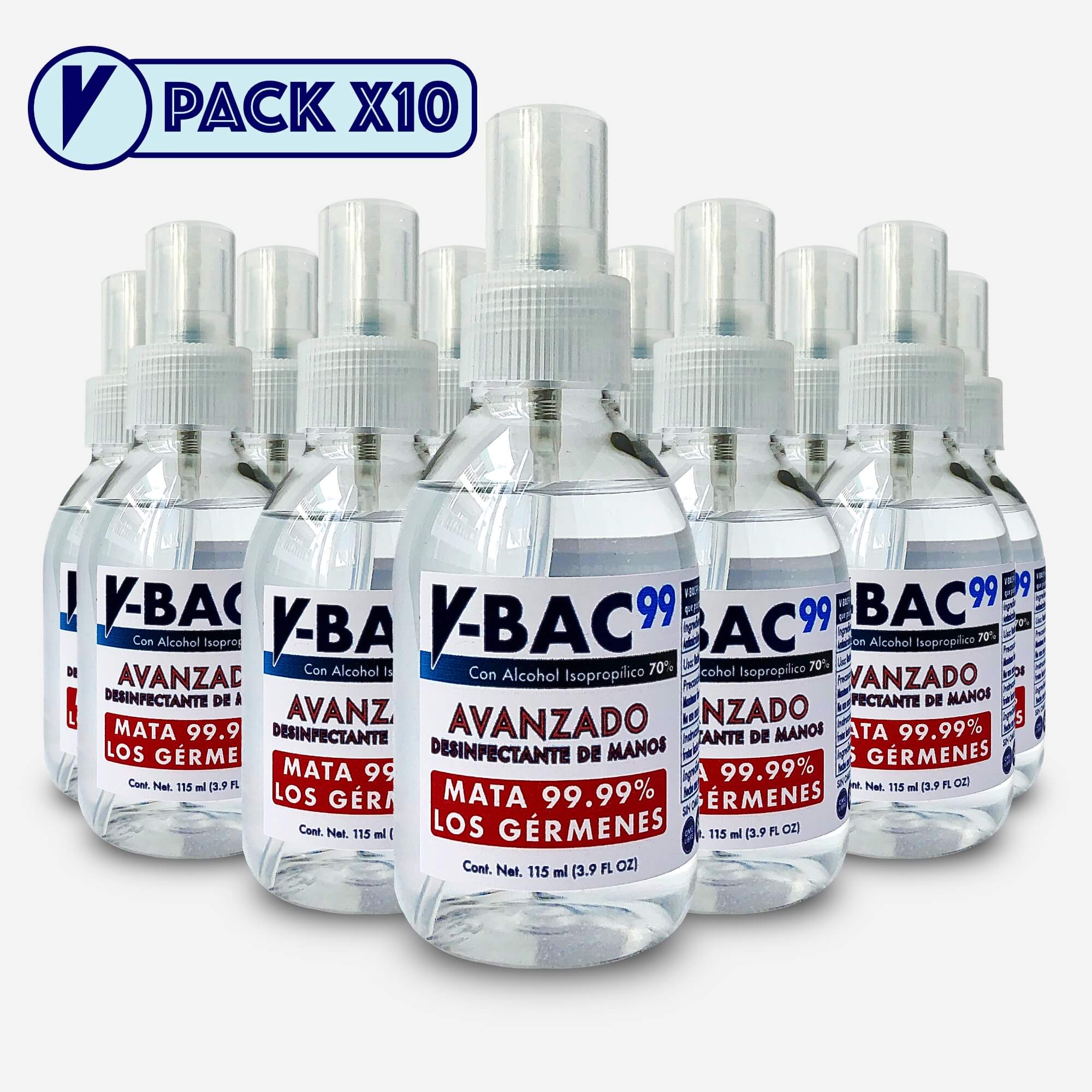 Sanitizante VBAC99 115ml Pack 10