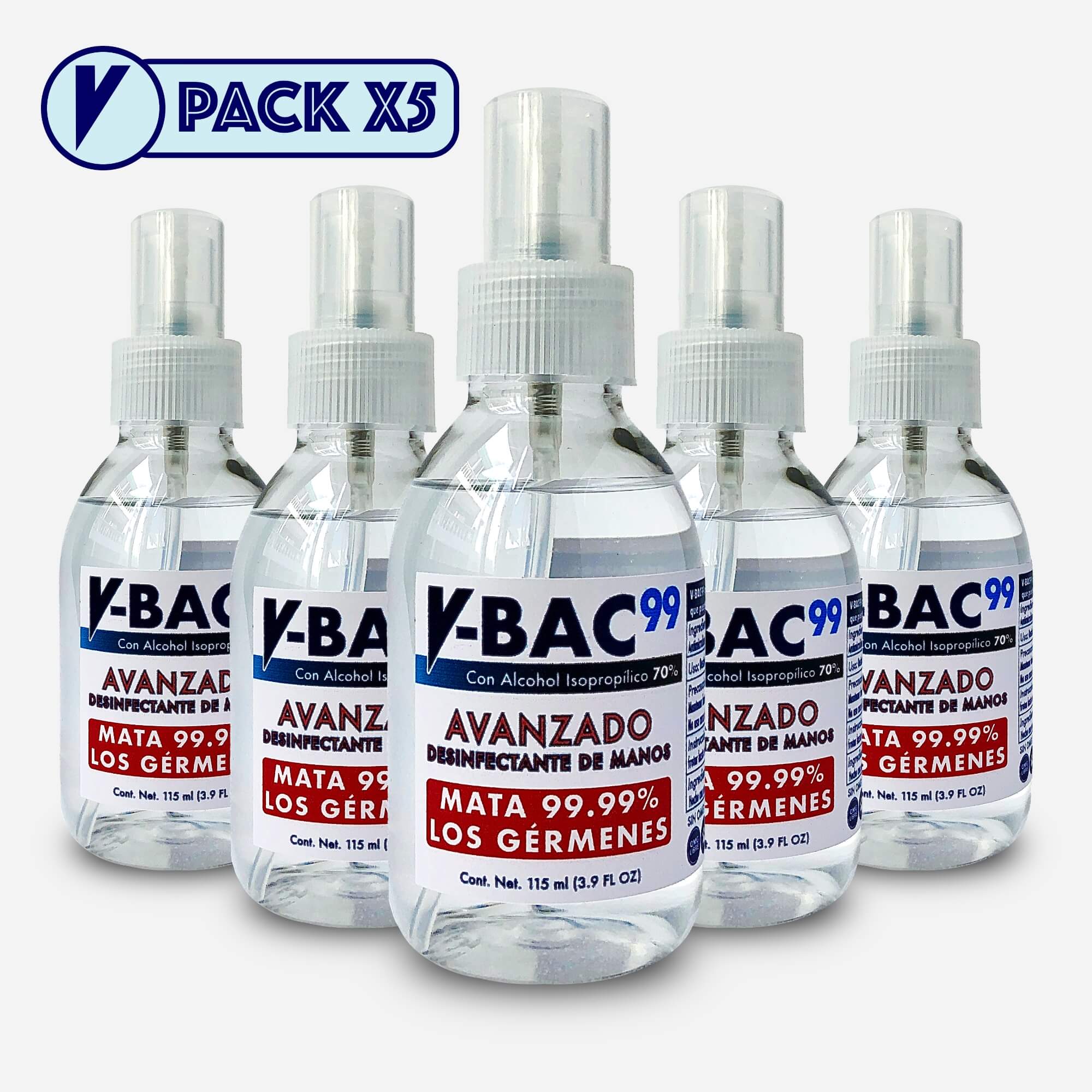 Sanitizante VBAC99 115ml Pack 5